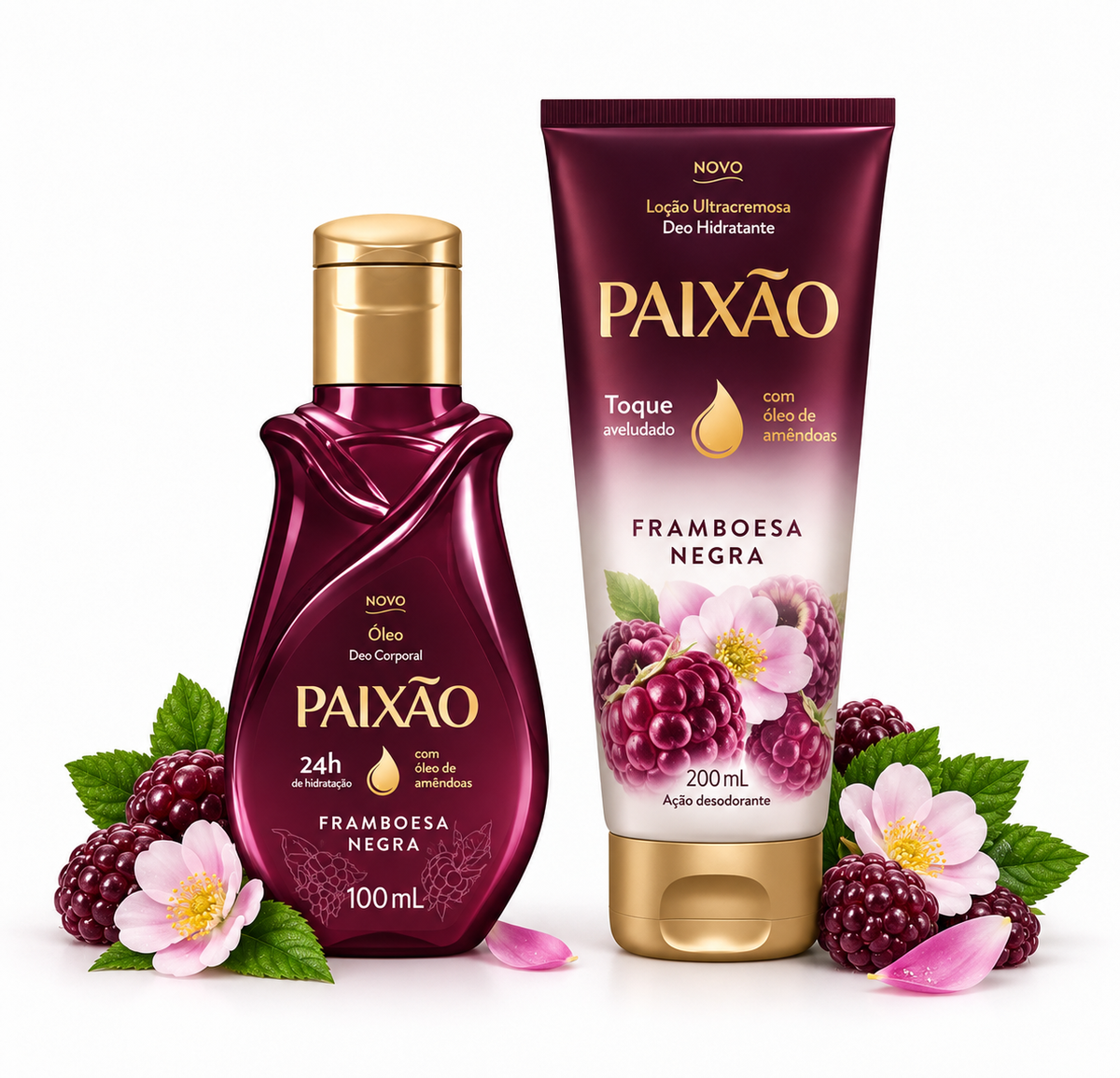 Paixão Framboesa Negra – Crème Ultracrémeuse & Huile