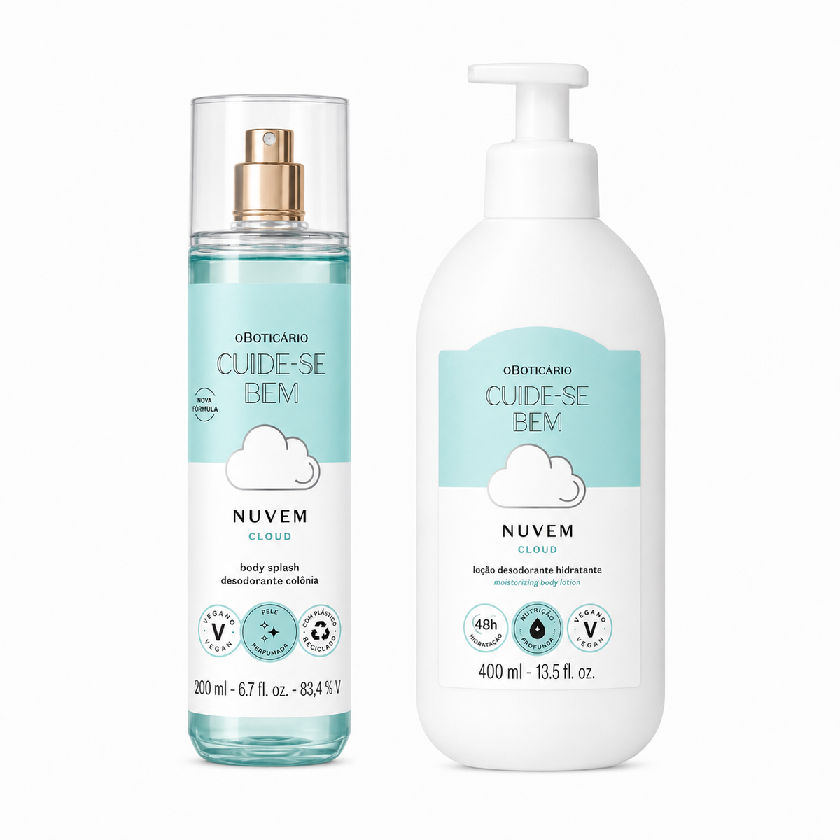 O Boticário Cuide-se Bem Nuvem – Coffret Body Splash + Lotion Hydratante