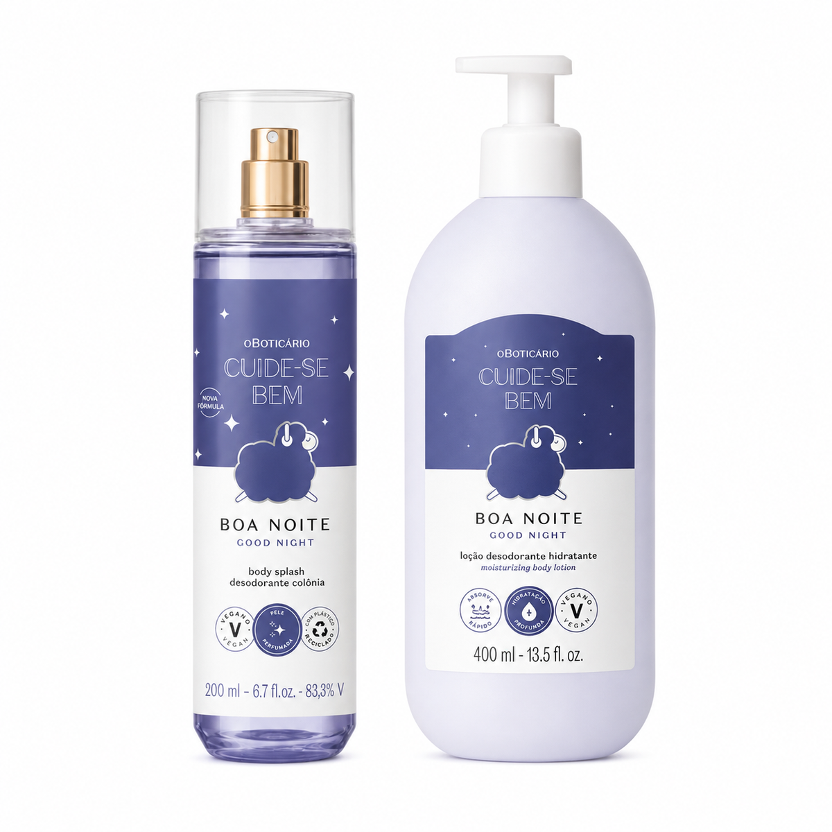 O Boticário Cuide-se Bem Boa Noite – Coffret Body Splash + Lotion Hydratante