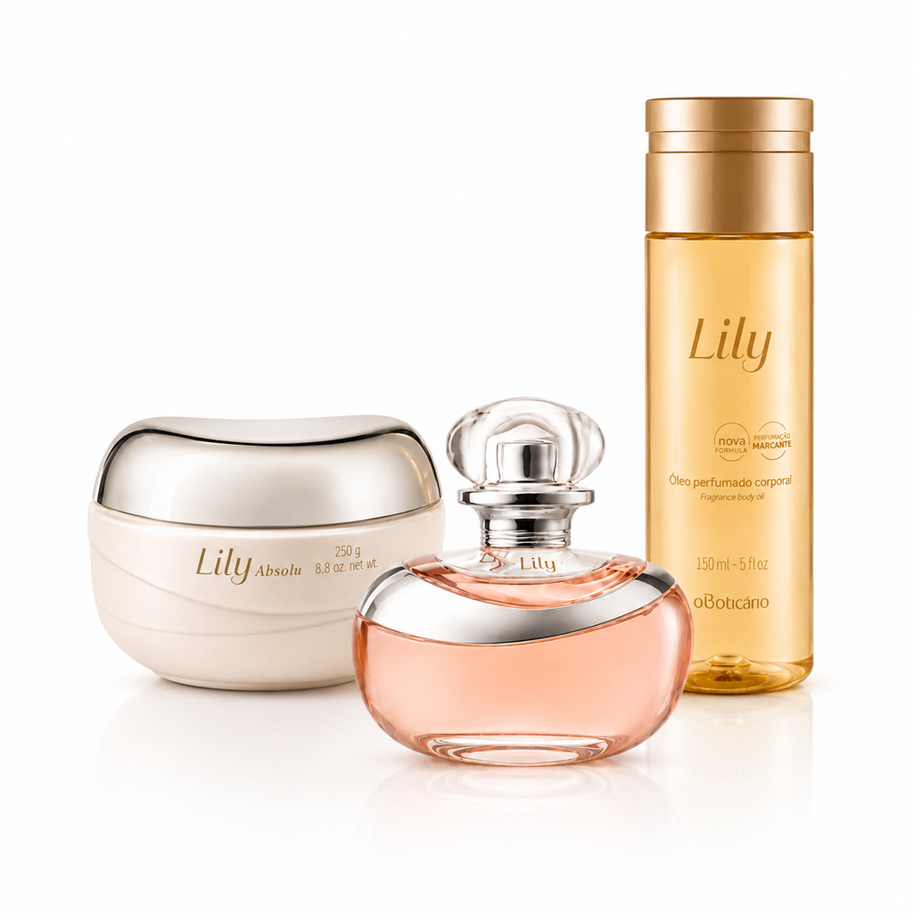 Trio Lily – Eau de Parfum, Crème & Huile Parfumée | 6 Senteurs au Choix
