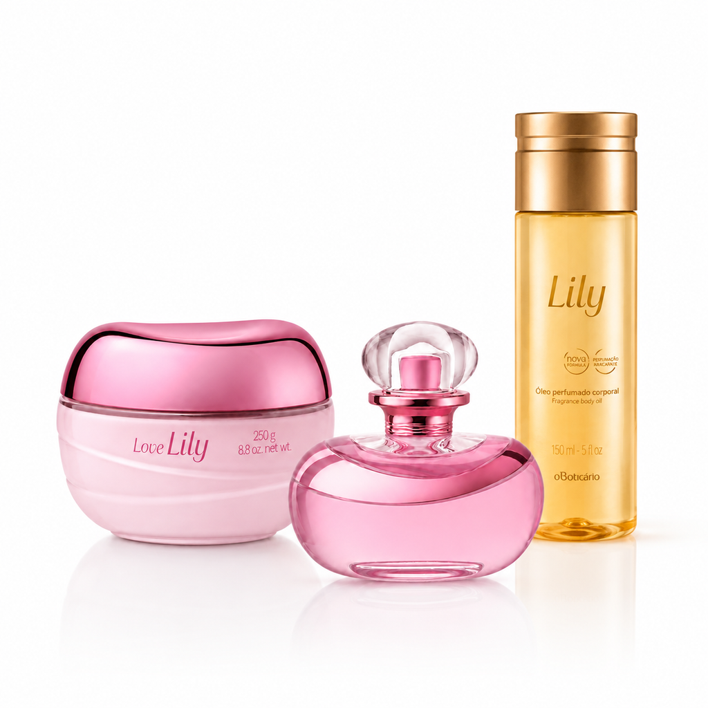 Trio Lily – Eau de Parfum, Crème & Huile Parfumée | 6 Senteurs au Choix