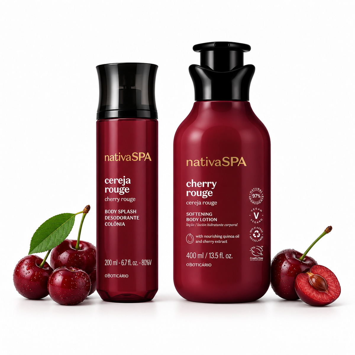 Nativa SPA Cerise Rouge – Soin Corps à la Cerise