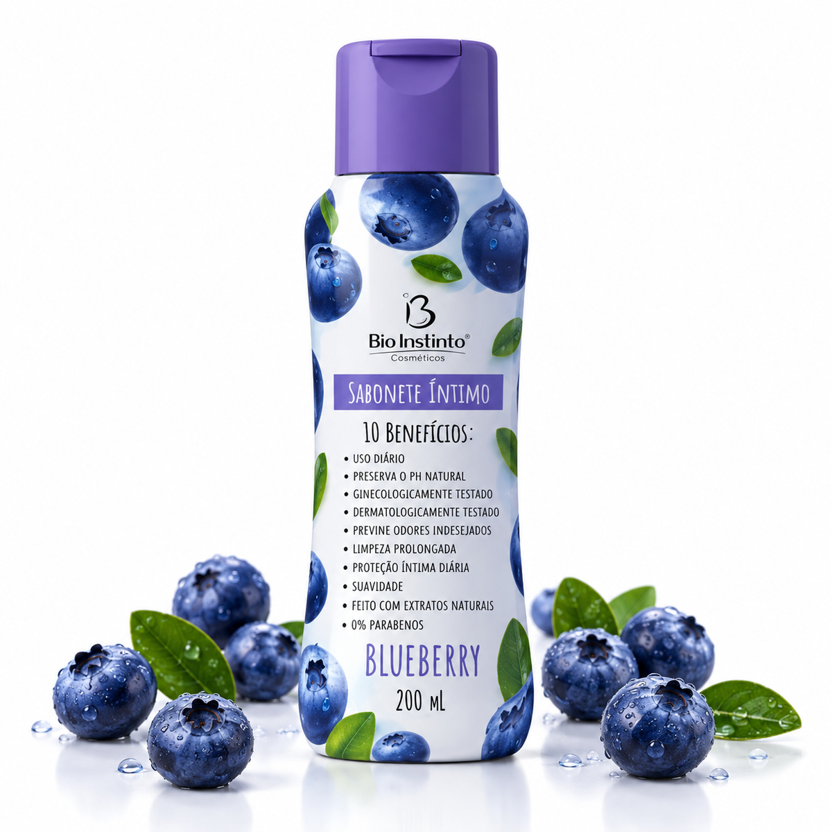 Bio Instinto – Gel Intime Blueberry (Myrtille) 200ml