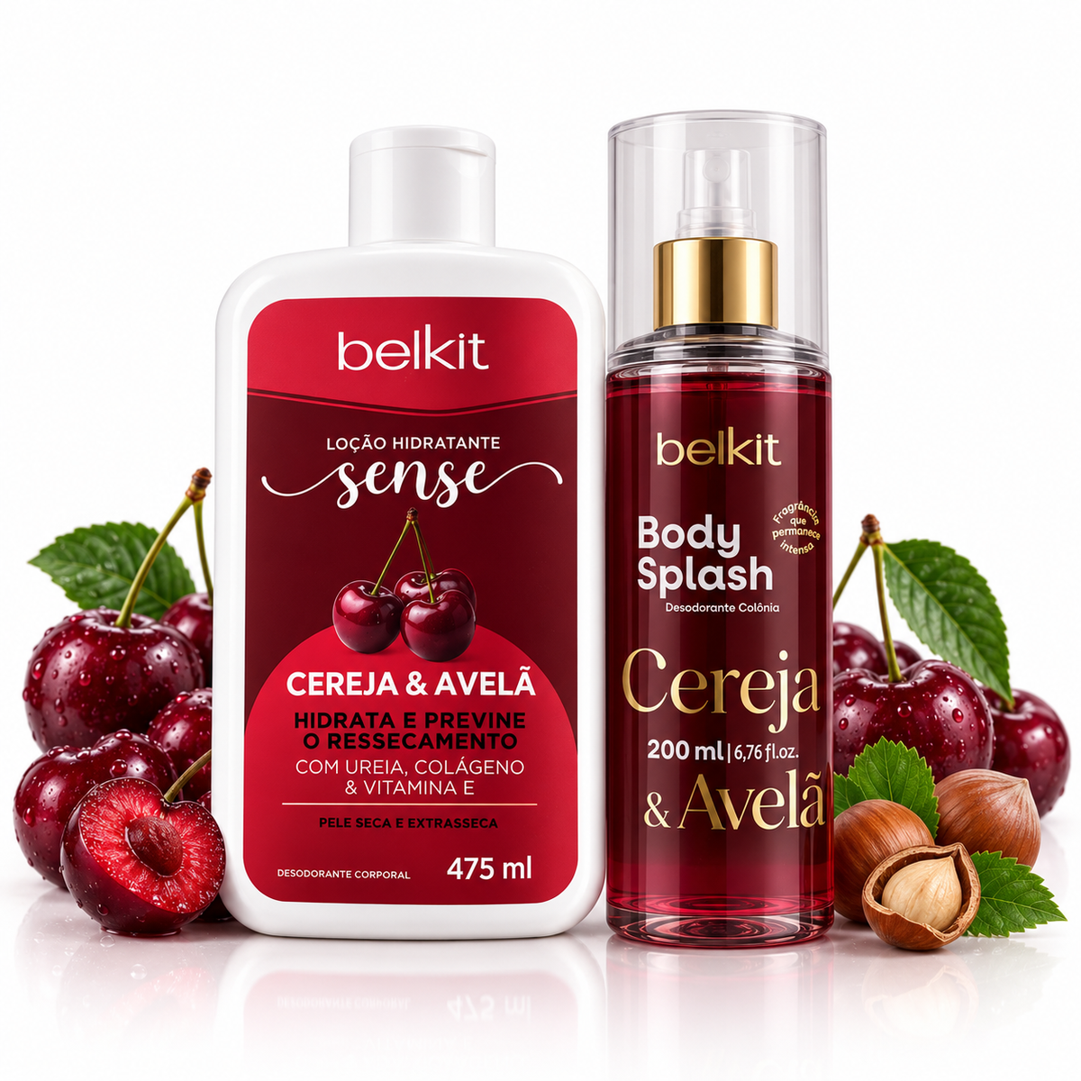 Duo Belkit Sense – Cerise & Noisette (Cereja & Avelã)