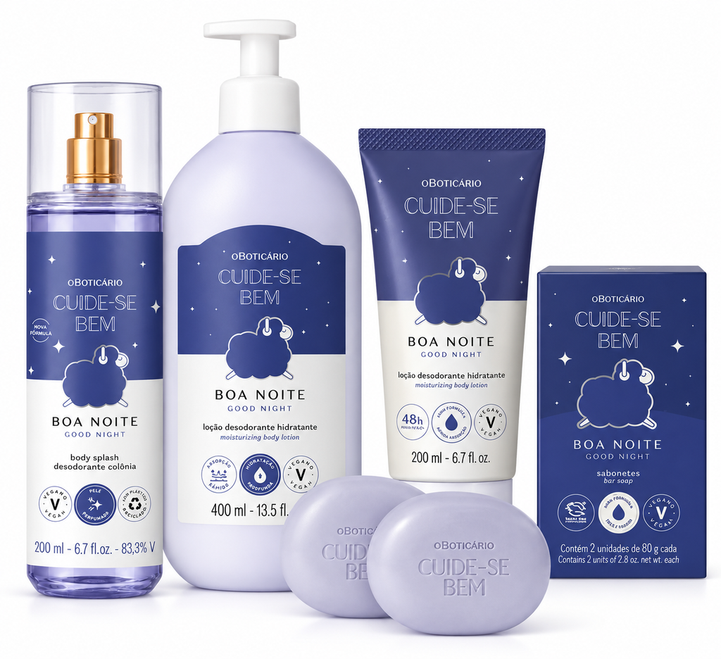 O Boticário Cuide-se Bem Boa Noite – Coffret Body Splash + Lotion Hydratante